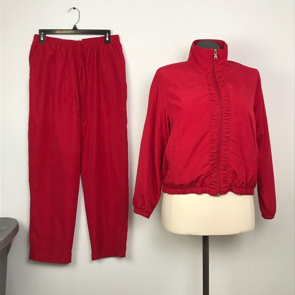 Napa Valley Petite Set Two Piece Women’s Size LP Color Red Jacket/Pants Set. - Picture 15 of 15